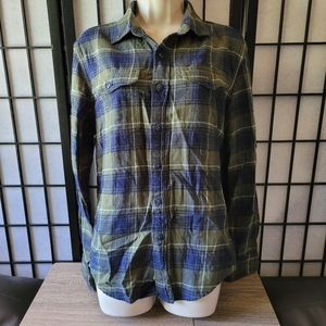 2/$8 • EUC American Eagle Plaid Button-Up Top